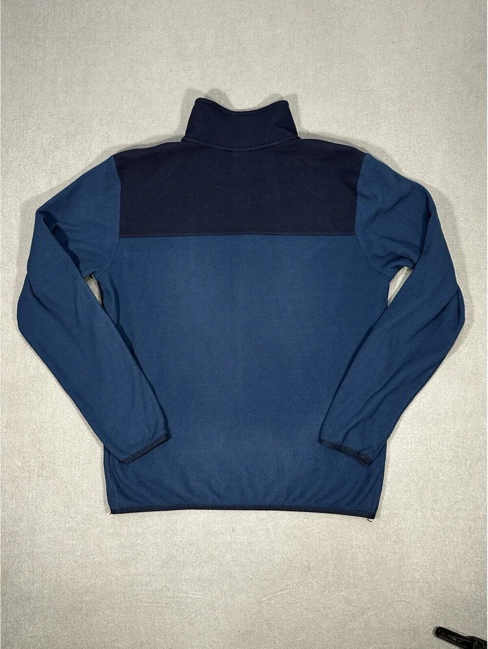 The North Face Mens Medium Full Zip Fleece Jacket Blue Two Tone Outdoor